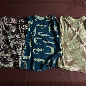 Bundle of 3 sets pajamas - Black, Blue, Green size 7/8